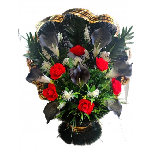 КР28 Корзина ритауальная "Екатерина" с ершом КР28 Корзина ритауальная "Екатерина" с ершом